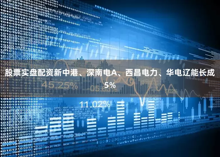 股票实盘配资新中港、深南电A、西昌电力、华电辽能长成5%